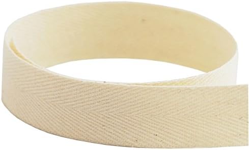 USA Made 1-1/2" Natural Cotton Twill Tape - 72 Yards - Extra Medium Weight - (Multiple Widths Available) by TheRibbonFactory%C2%AE