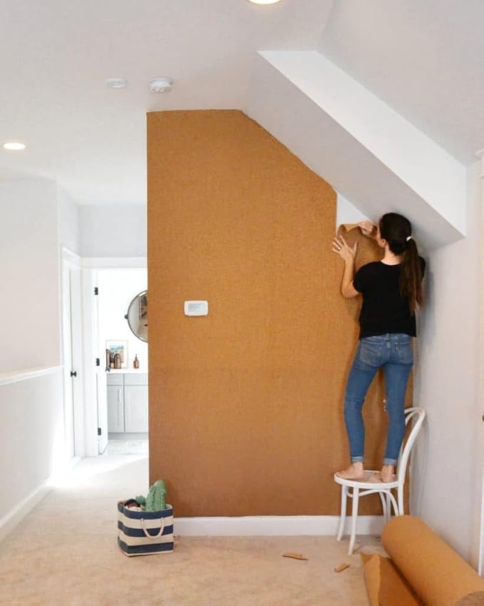 Manton Cork Premium Cork Roll - 4' x 12' x 3/8" | 100% Natural Facing Grade Cork Sheets for Bulletin Boards, Photo and Message Push Pin Displays, Home School Office - Image 9