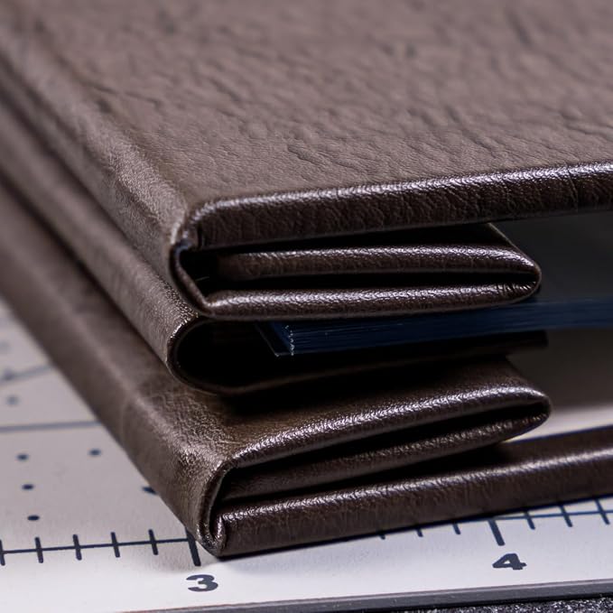 Gallery Leather Scrapbook Album 12×12 with Window – Holds up to 20 Pages, Post-Bound Bonded Leather, Made in USA, Freeport Ivory - 12.75" x 14.5" - Image 3