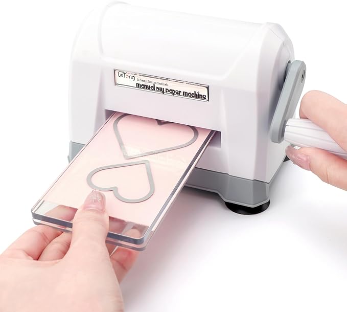 BAOFALIMini Manual Die Cutting Machine; Portable Die Cut and Embossing Machinefor DIY Die Cutting Embossing Paper Card Craft Scrapbooking Dies Cutter Photo Album Decorative Craft Scrapbooking Supplies