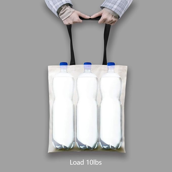 TOPDesign 5-Pack Economical Cotton Tote Bag, Lightweight Medium Reusable Grocery Shopping Cloth Bags, Suitable for DIY, Advertising, Promotion, Gift, Activity - Image 6