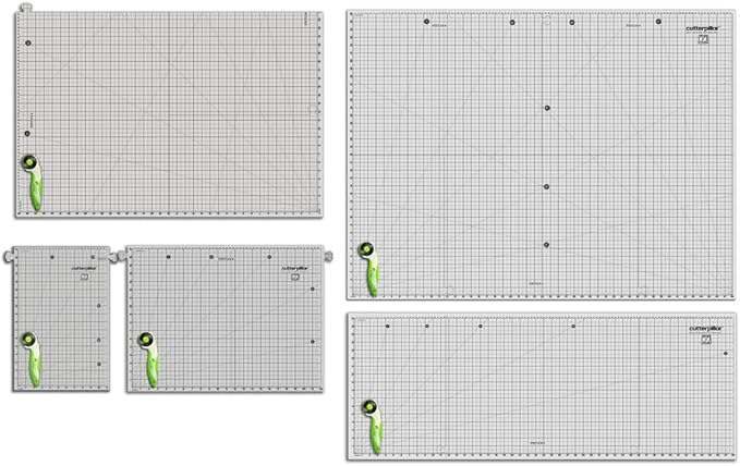 FLIP and FOLD 48 CutterPillar Versatile 5-IN-1 Mat for Travel and Storage - Fabric and Sewing Craft Projects - Self-Healing Mat 36"x48"-11"x17"