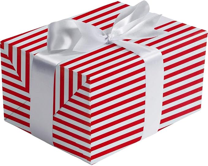 Jillson Roberts Bulk Gift Wrapping Paper, Two-Sided Red Dot & Stripe, Full Ream 833' x 24" - Image 4