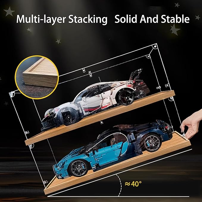 Acrylic Display Case for Lego 75976 Overwatch Wrecking Ball Model, 3mm Dustproof Display Box, Display Case Compatible with Lego 75976 (Model Not Included) (Transparent 2MM) - Image 7