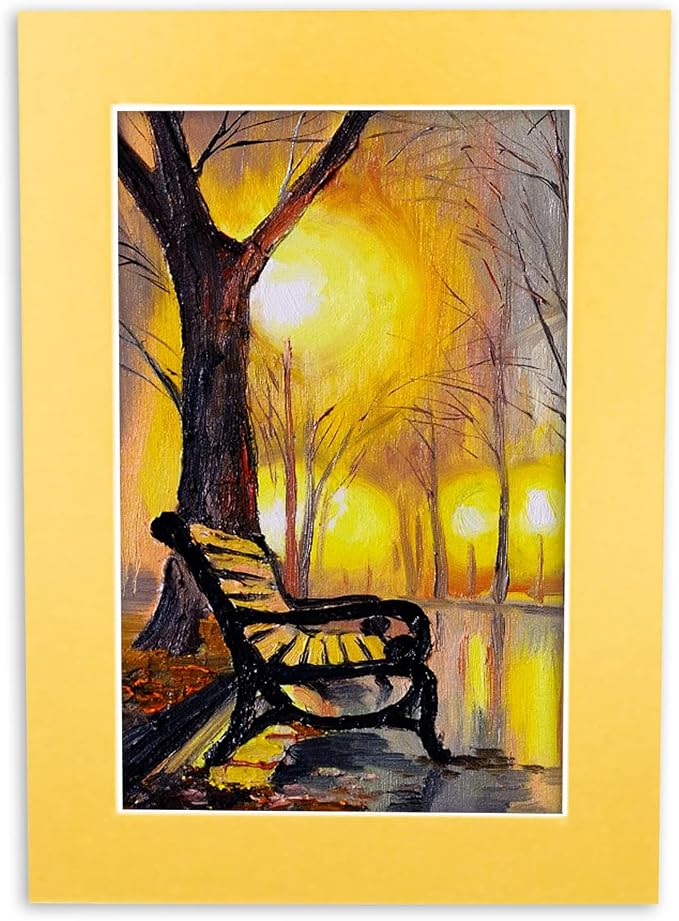 5x7 Mat for 8.5x11 Frame - Precut Mat Board Acid-Free Show Kit with Backing Board, and Clear Bags Metallic Gold 5x7 Photo Matte Made to Fit a 8.5x11 Picture Frame Matboard for Framing, Pack of 10 Mats - Image 9