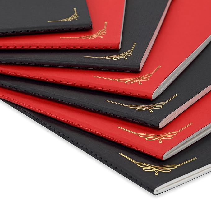 New York Central Eternity Ninety Flat Book - 8.5x5.5 Sketch Watercolor Journal - Red Soft Paperback Cover - Watercolor Sketchbook Journal w/Elastic Band, 10 Sheets 100% Cotton, 90 lb Cold-Pressed - Image 7