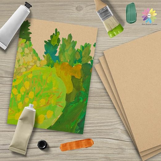 Mat Board Center, 200-Pack 4x6 Corrugated Cardboard Sheets, Trading Card Protectors For Shipping, Cardboard Inserts Packing Dividers Layer Pads, Corrugated Sheet For Craft Project (Kraft Brown - Image 7