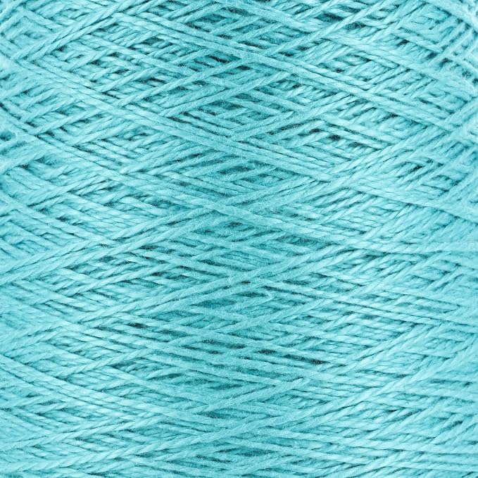 Valley Yarns Valley Cotton 3/2 Weaving Yarn - 100% Cotton - 16.01oz (454g), 1260yds (1152m) - Porcelain Color - for Weavers & Machine Knitters - Woven Blankets, Towels, Mats - Machine Washable by Valley+Yarns