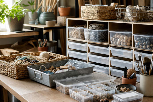 Unbranded practical sequence scene featuring practical material storage