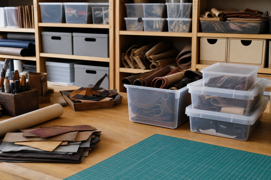 Unbranded practical sequence scene featuring practical material storage