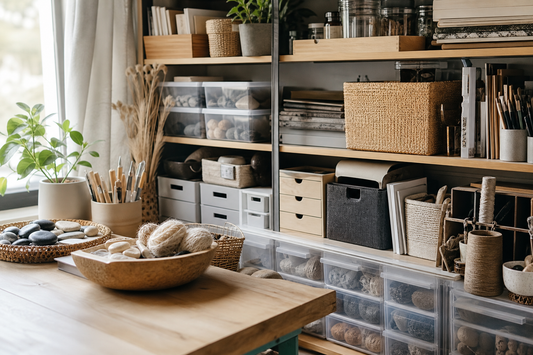 Unbranded practical sequence scene featuring practical material storage