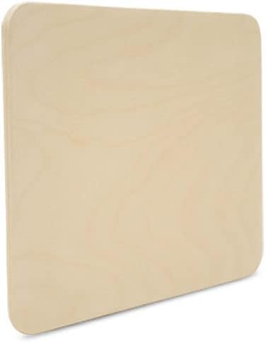 Wood Rectangle Plaque 10-inch x 7-1/2 inch, 1/4-inch Thick, Pack of 2 Rounded Edged Cutouts, Blank Wood Signs for Crafts, by Woodpeckers - Image 4
