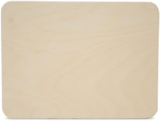 Wood Rectangle Plaque 10-inch x 7-1/2 inch, 1/4-inch Thick, Pack of 2 Rounded Edged Cutouts, Blank Wood Signs for Crafts, by Woodpeckers by Woodpeckers