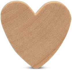 Small Wood Hearts for Crafts 1-inch, 1/8 inch Thick, Pack of 500 Wooden Wedding Hearts for Valentine's Day Table Decor, by Woodpeckers - Image 5