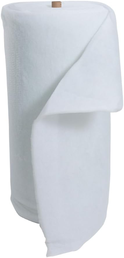 Poly-Fil Light-Weight Quilt Batting, Quilt Batting for Machine Quilting, Polyester Roll with Fuller Appearance, Tied Quilts, Comforters, 2"–4" Stitch Spacing Range, White, 48-Inch X 45 Yards, 1 Roll by POLY-FIL