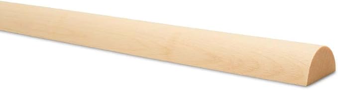 Split Wood Rods 48-inch x 1-inch, Pack of 10 Unfinished Long Wood Dowels Split for DIY Dowel Timber Feature Wall, by Woodpeckers - Image 2