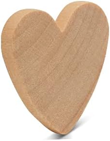 Small Wood Hearts for Crafts 1-inch, 1/8 inch Thick, Pack of 500 Wooden Wedding Hearts for Valentine's Day Table Decor, by Woodpeckers - Image 4