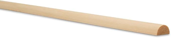 Split Wood Dowel Rods 12 Inch x 1/2 Inch Short Wooden Dowels, Pack of 50 Unfinished Fluted Molding Trim for DIY & Dowel Feature Wall, by Woodpeckers - Image 3