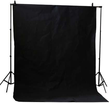 ePhoto 10x12 Black Muslin Video Photography Studio Portrait Backdrop Background Support System Kit by ePhoto INC 901+10x12B