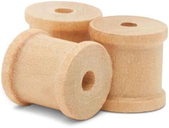 Wooden Spools 1/2 x 1/2 inch Pack of 500 Unfinished Mini Birch Wood Spools, Splinter-Free, for Crafts and Wood Jewelry by Woodpeckers - Image 3