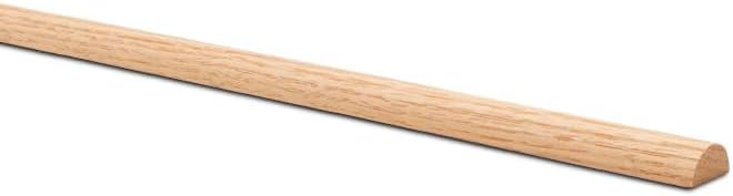 Split Oak Dowel Rods 3/4-inch x 48-inch, Pack of 10 Unfinished Fluted Molding Trim for DIY & Dowel Feature Wall, by Woodpeckers - Image 2