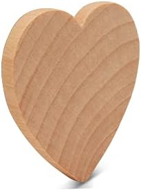 100 Small Wooden Hearts for Crafts 1-1/2 inch, 1/4 inch Thick, Hearts for Country Wedding Table Decor/Guestbooks, by Woodpeckers - Image 4