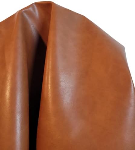 Golden Tan Soft Faux Vegan PU (Peta Approved Vegan) Leather by the Yard Synthetic Pleather 0.9 mm Nappa Yards Soft Smooth Upholstery (Golden Tan, 3 Yards (108"x54")) by NATLeathers