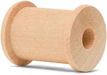 Wooden Spool for Crafts 1-1/8-inch Pack of 100, Small Empty Thread Spools, Wood Spools for Crafts with Wooden Spindles, by Woodpeckers - Image 5