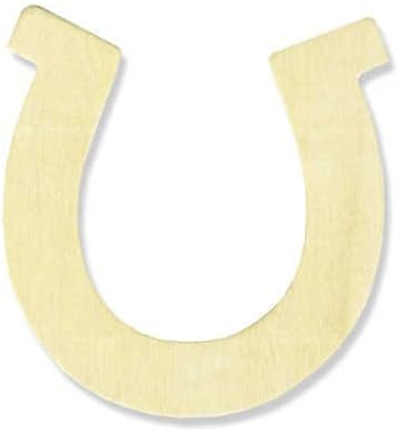Pack of 36 Unfinished Wood Horseshoe Cutouts by Factory Direct Craft - Wooden Western Rodeo Cowboy Cowgirl Horseshoe Shapes for Crafts and DIY Projects (Size: 3-1/2" H x 3-1/2" W) - Image 4