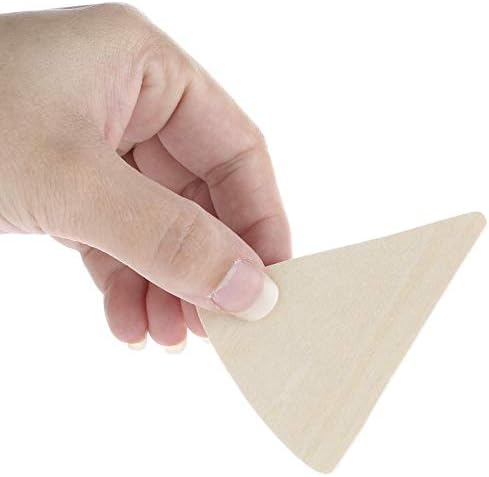 Pack of 24 Unfinished Wood Candy Corn Cutouts - Thanksgiving Halloween Candy Corn Wooden Shapes for Fall Crafts and Autumn Decorations - Made in USA (3" L x 2-1/4" W) - Image 2