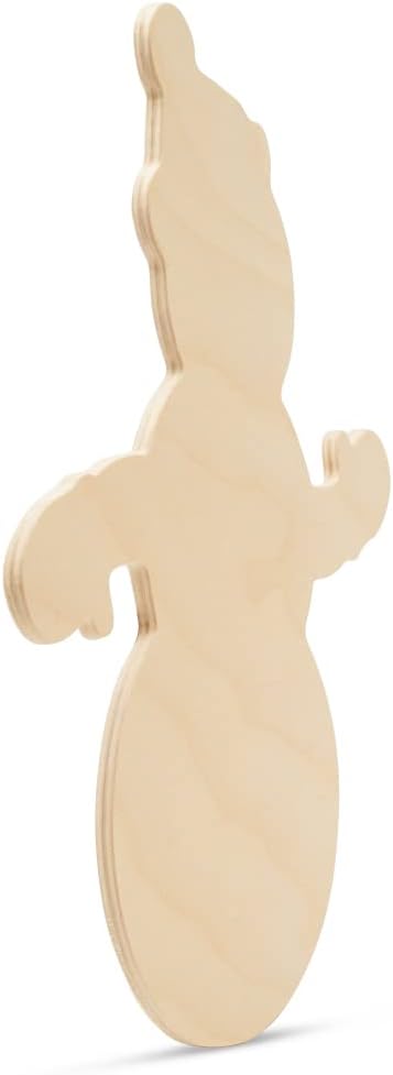 Large Wooden Snowman Cutouts 12-inch x 9-7/8-inch, Pack of 6 Unfinished Wood Crafts, Winter Decorations for Christmas, by Woodpeckers - Image 2