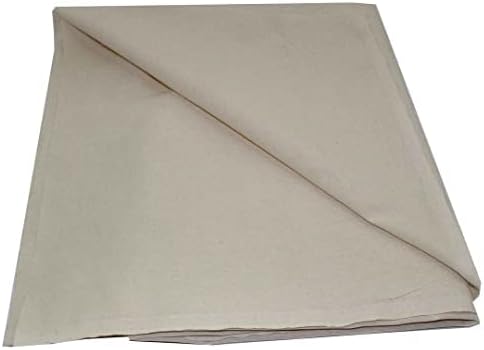 Mybecca 100% Cotton Muslin Fabric/Textile Unbleached, Draping Fabric Wide: 63 inch Natural 2-Yards (5.25 Feet x 6 Feet)(63" x 72") - Image 2