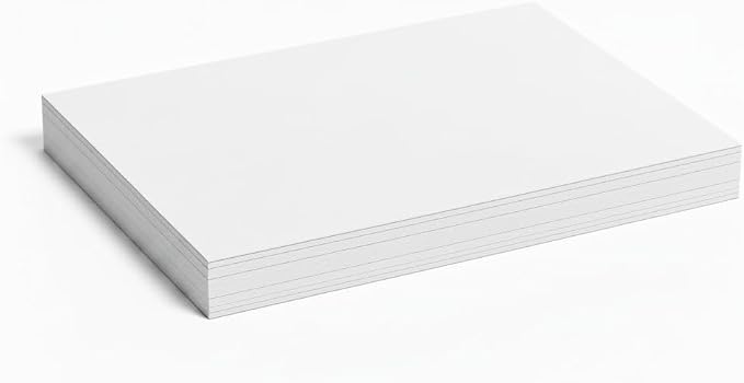 Vellum Bristol Cover 67 Pound, Smooth Finish, 250 Sheets Pack. – Premium Heavyweight Cardstock for Crafting, Printing, and Professional Projects, Acid-Free. (5, White, 8.5"x14") by LimitedPapers