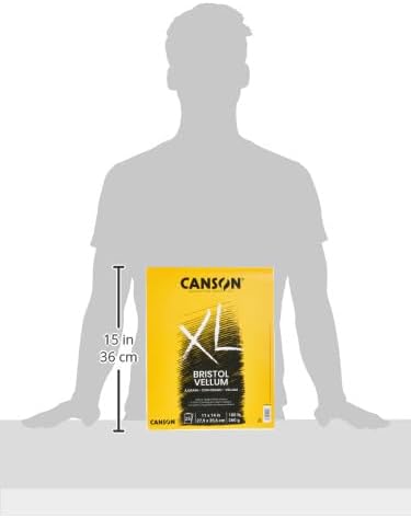 Canson XL Series 100 lb. Vellum Bristol Pad, White, 11" x 14", 25 Sheets/Pad - Image 2