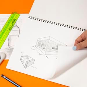 BAZIC Products Sketch Book, Side Bound, 8.5 x 11 in, 30 Sheets, 48-Case | 30-sheet spiral sketch book, smooth drawing paper for sketching, shading - Image 7