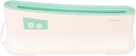Craftelier - Minty Thermal Binding Machine with 3 Color Binding Spines Set, Book Binder for Scrapbooking Projects, DIY Journals, Notebooks, Documents & Photo Books, 200 Sheets Capacity, Mint & White