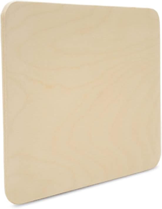 Rectangle Plaques 16 x 12-inch, 1/4 Thick, Pack of 10 Sign Plaque Blank, Rounded Edges, Large Wooden Signs for Crafts, by Woodpeckers - Image 4