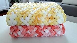 ALZE Puffy Color Baby Blanket - Lot of 5 Super Chunky Bulky Worsted Yarn Skeins (500gr, 50yds) - 100% Micropolyester Soft Hand Knitting Yarn - Image 4