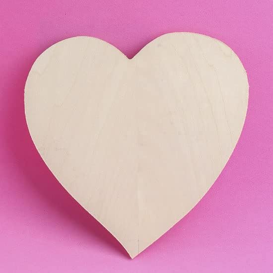 Pack of 24 Unfinished Wooden Heart Cutouts - Blank Wood Heart Shapes DIY Valentine's Day Sweetest Day Craft Projects Made in USA (Size: 4-1/2" H x 4-1/2" W) - Image 4