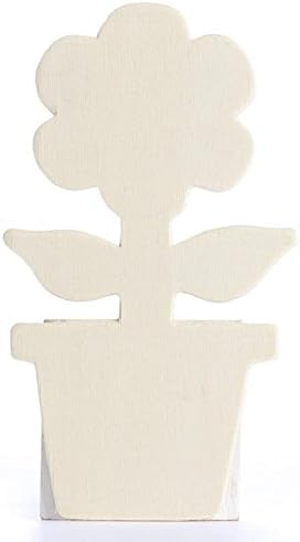 Pack of 24 Unfinished Wooden Flower Cutouts by Factory Direct Craft - Blank Wooden Craft Shapes to Paint as Daisy Flowers Fun DIY Project (Size: 4" x 2-1/4") - Image 2
