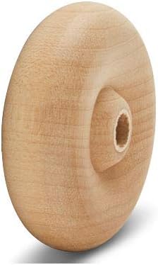 Classic Mini Wooden Wheels, Great for Crafts Too, 1-3/4 Inch Diameter, 9/16 Inch Thick, 1/4 Inch Hole, Pack of 24, by Woodpeckers - Image 3