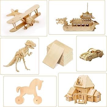 12 Pack Basswood Sheets Plywood Board 18 x 24 x 1/8 Inch- 3mm Thick Unfinished Wood Boards with Smooth Surfaces for Crafts, Laser Cutting and Engraving, CNC Cutting, DIY Architectural Models - Image 2