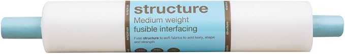 Fairfield Structure, Medium Weight Fusible Interfacing, One-Sided Fusible Interfacing for Sewing, Ideal for Bags, Purses, and More, Sewing Supplies, Craft Supplies & Materials, 20" by 20 yd Roll by Fairfield
