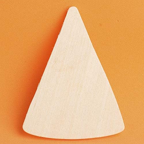 Pack of 24 Unfinished Wood Candy Corn Cutouts - Thanksgiving Halloween Candy Corn Wooden Shapes for Fall Crafts and Autumn Decorations - Made in USA (3" L x 2-1/4" W) by FactoryDirectCraft