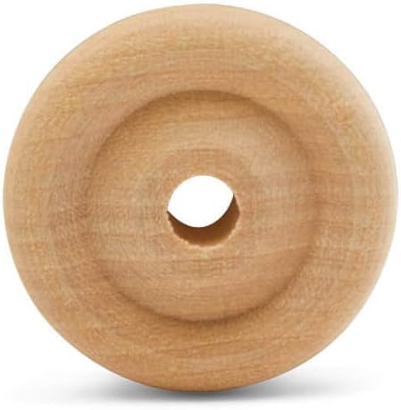 Classic Mini Wooden Wheels, Great for Crafts Too, 1 Inch Diameter, 1/4 Inch Thick, 3/16 Inch Hole, Pack of 100, by Woodpeckers - Image 2