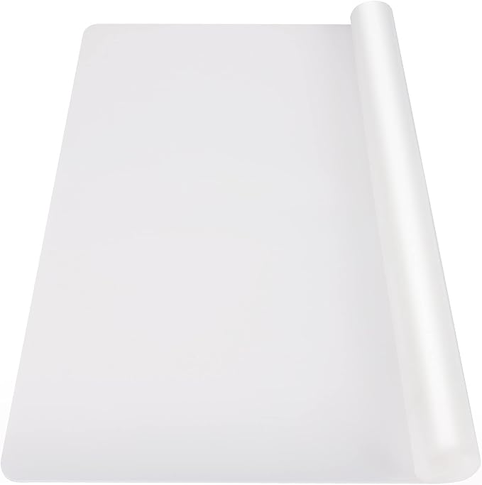 Ewen 39.4x23.5in 2mm Extra Large Silicone Mat, Thick Heat Resistant Placemat Silicone Mats for Kitchen Counter, Bar Workbench Table Protector Cover Pad for Air Fryer Coffee Maker Stove Translucent by Ewen