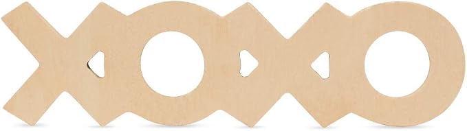 XOXO Unfinished Wooden Signs 18 inches, Pack of 6 XOXO Decor Letters, Wood Cutouts for Crafts and DIY Valentines Day Décor, by Woodpeckers by Woodpeckers