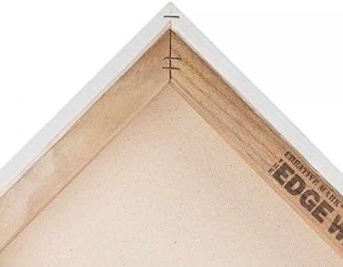Creative Mark The Edge Deluxe Cotton 1-1/2" Deep Stretched Canvas for Painting, 5x5 Pack of 12, 14oz. Primed Weight, Universal Archival Priming, Medium Tooth, Frameless Artwork Canvas for Painters - Image 2