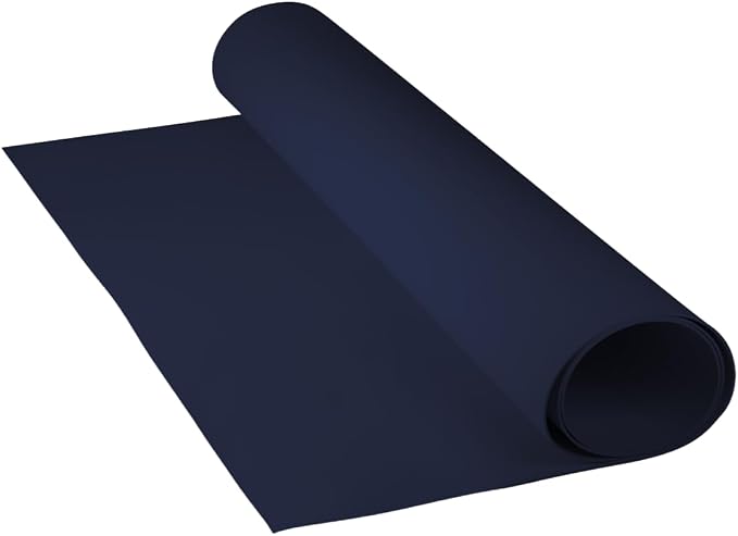 LotusFoam EVA Foam Sheet 3mm – 44"x 85" Craft Foam for Cosplay, Costumes & DIY, High Density 130 kg/m3, Heat Shapeable, Paintable, 35 Colors (Navy) - Navy by LotusFoam