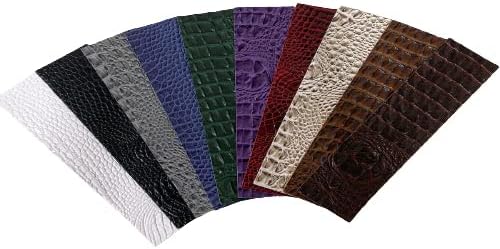Brown Amazon 3D Embossed Gator Faux Leather Vinyl Fabric - Sold by The Yard - 56" - Image 3